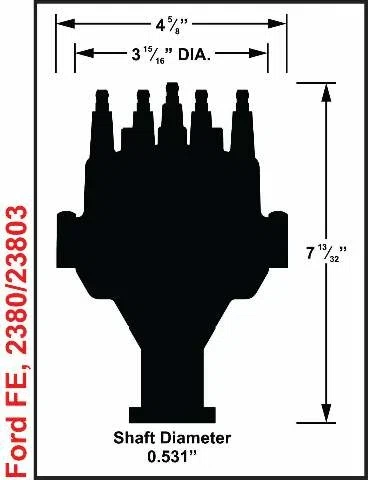 Ford FE Dual Sync Distributor - 2380